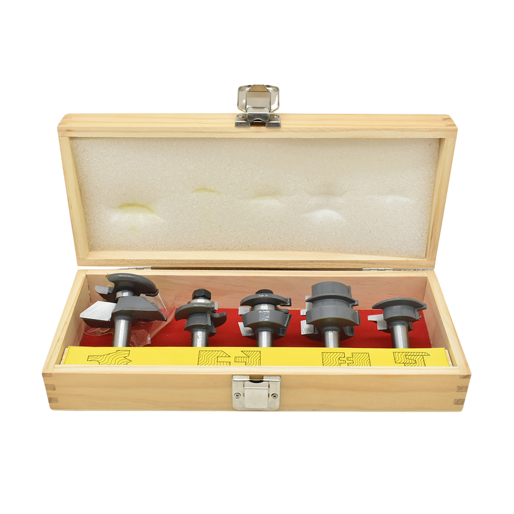 5pcShaker Raised Panel Cabinet Maker Set,1/2"Shank(I)