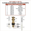 Plunger Valve Assembly for Hitachi NR83A / A2 / A2S - W03