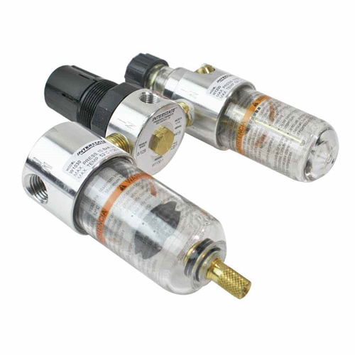 1/4" Mini W/Poly Bowl Filter/Regulator/Lubricator Combo - W02