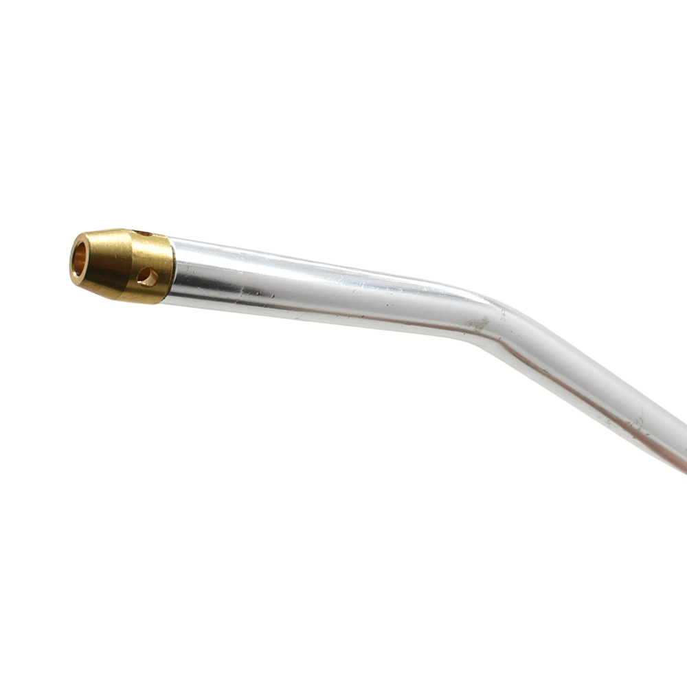 1/4" NPT 2 Foot Extension Lever Style Heavy Duty Blow Gun - Angled Barrel with Rubber Tip (Display Pack)