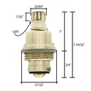 1771-T Harcraft Wall Lavatory Faucet Stem - Cold