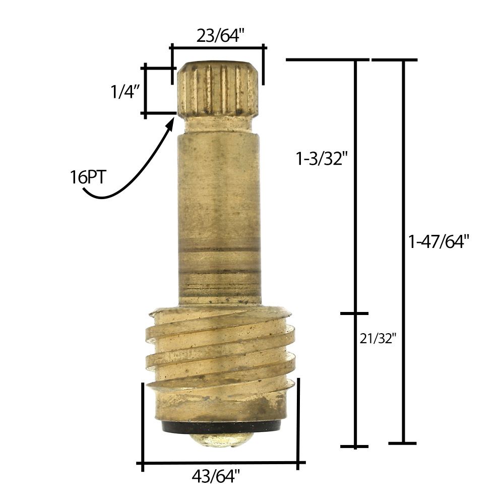 1773-T American Standard Colony Lavatory Faucet Stem - Hot