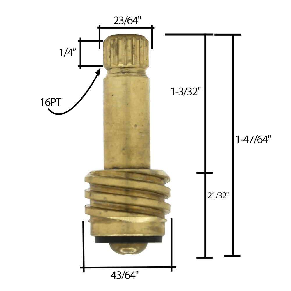 1774-T American Standard Colony Lavatory Faucet Stem - Cold