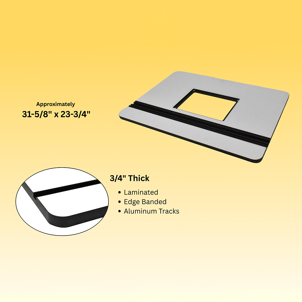 Router TableTop+Plate+X1+Rings