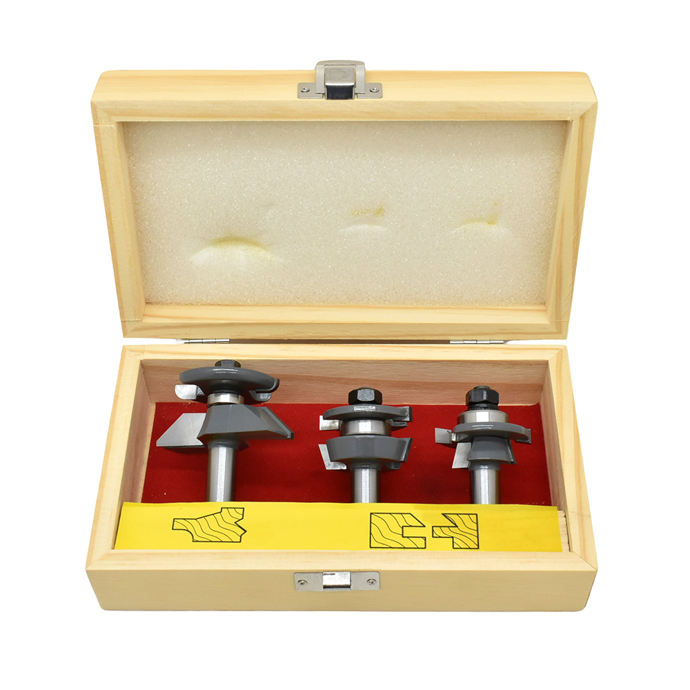 3pc Router Bit Set,1/2"Shank(I)