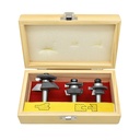 3pc Router Bit Set,1/2"Shank(I)