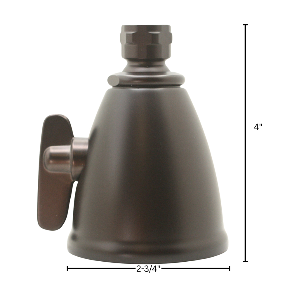 5885-T 6-Jet Adjustable Spray Brass Shower Head - ORB