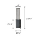 25/32"Straight Bit, 1/2"Shank C