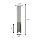 1/2" Straight Bit, 1/2" Shank