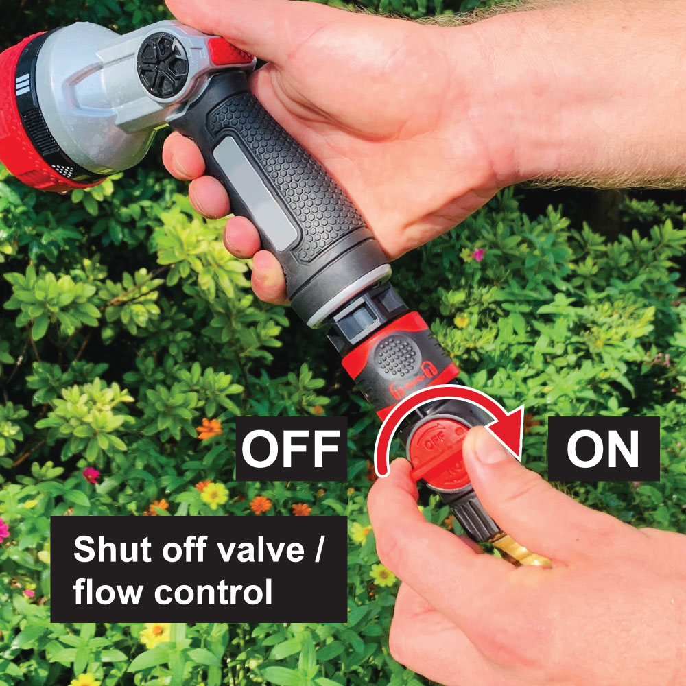 3398-T Premium Quick Connect with Shut Off Valve Set - Plastic