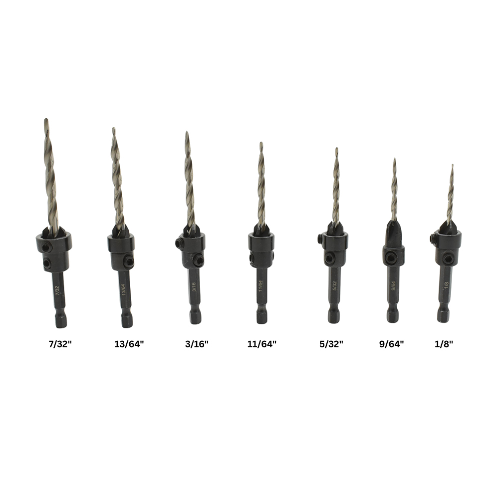 Tapered Drill Bit HSS Countersink Set