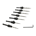 Tapered Drill Bit HSS Countersink Set
