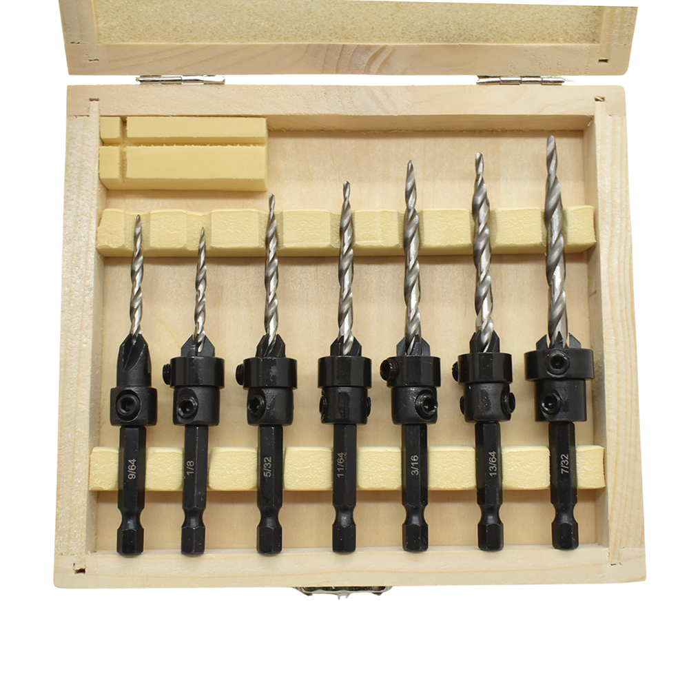 Tapered Drill Bit HSS Countersink Set