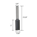7/16" Straight Bit, 1/4"Shank C