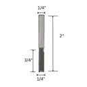 1/4" Straight Bit, 1/4" Shank