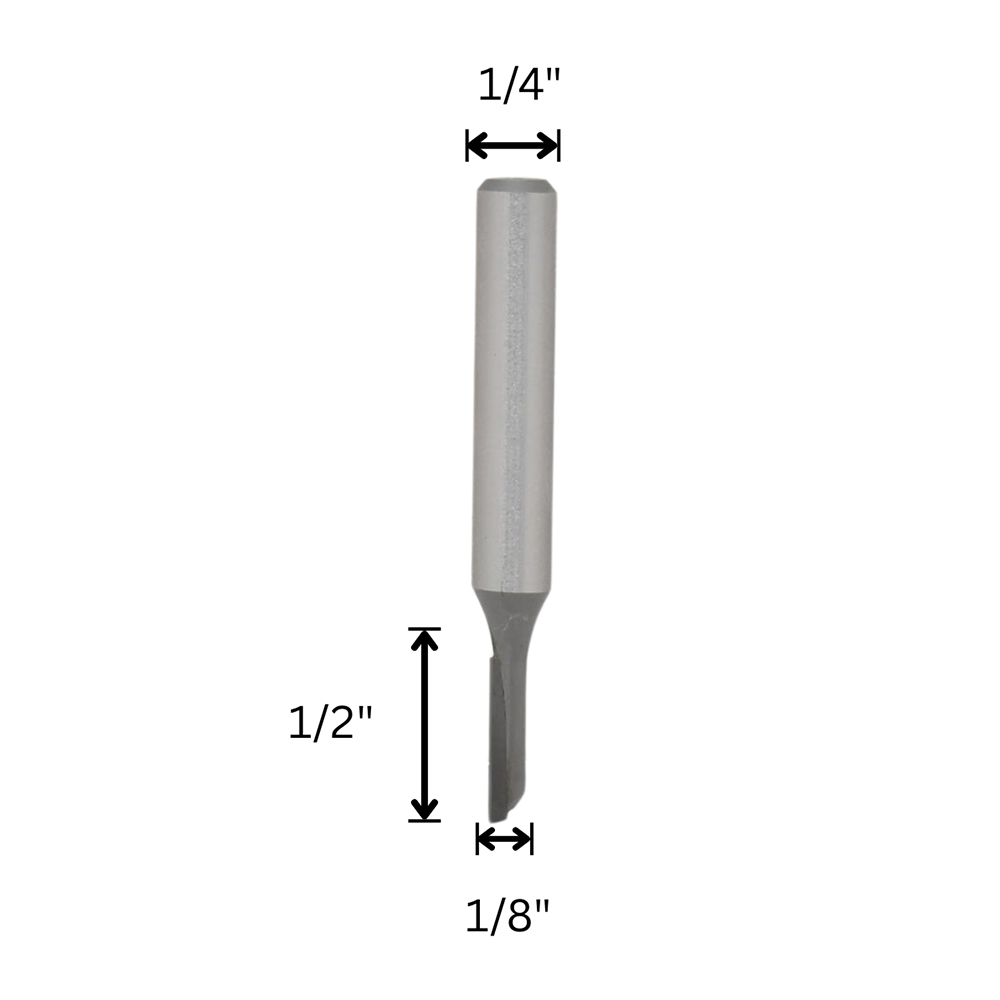1/8" Straight Bit, 1/4" Shank