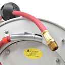 3/8" Hose x 50 Ft x 1/4" NPT Professional Hose Reel with Black Hose