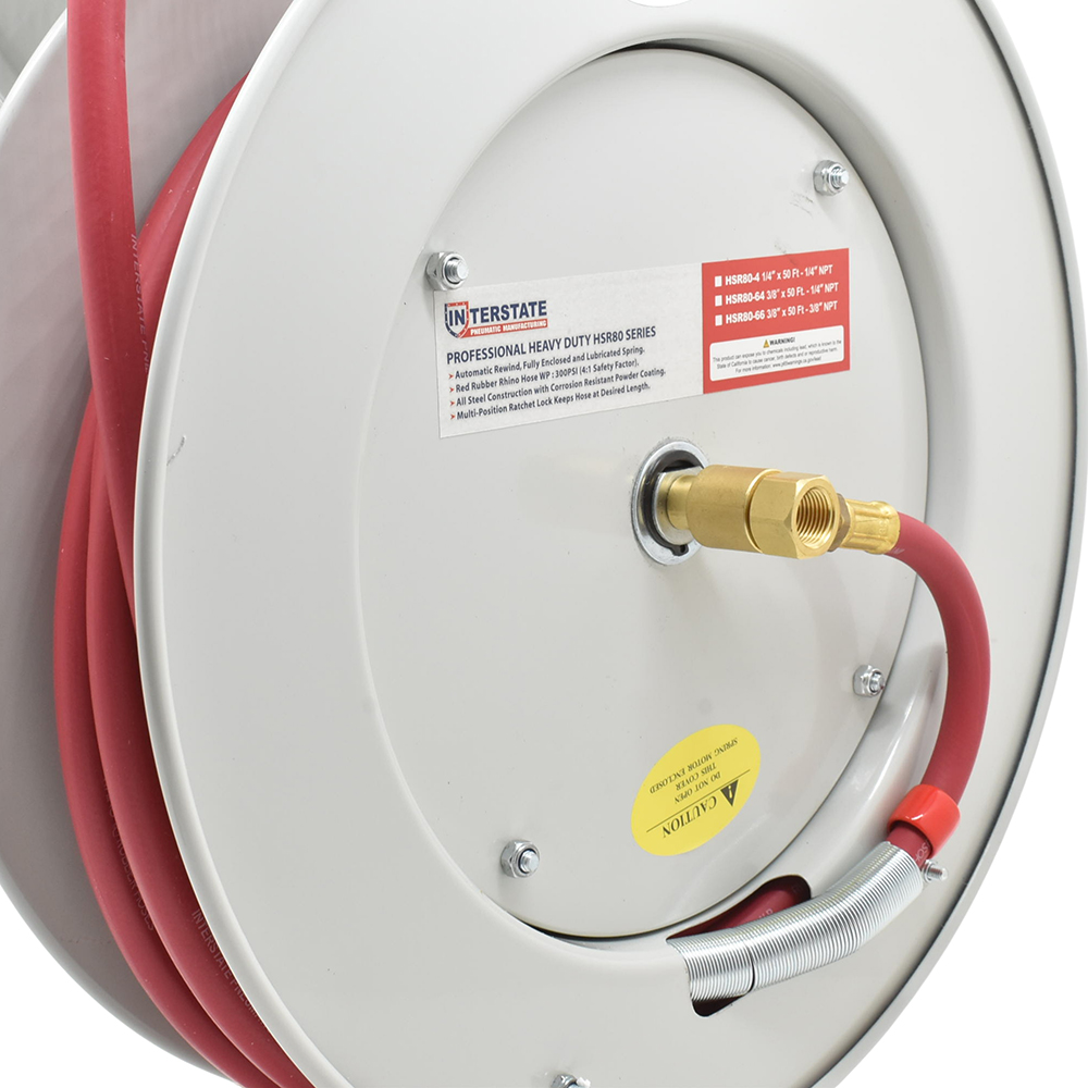 1/2" Hose x 50 Ft x 1/2" NPT Professional Hose Reel