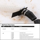 4"  Blast Gate Threaded Splice Wall-Mounted