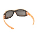 Full-Seal Safety Glasses with Category 3 Smoke Lens & Removable Gasket - Orange