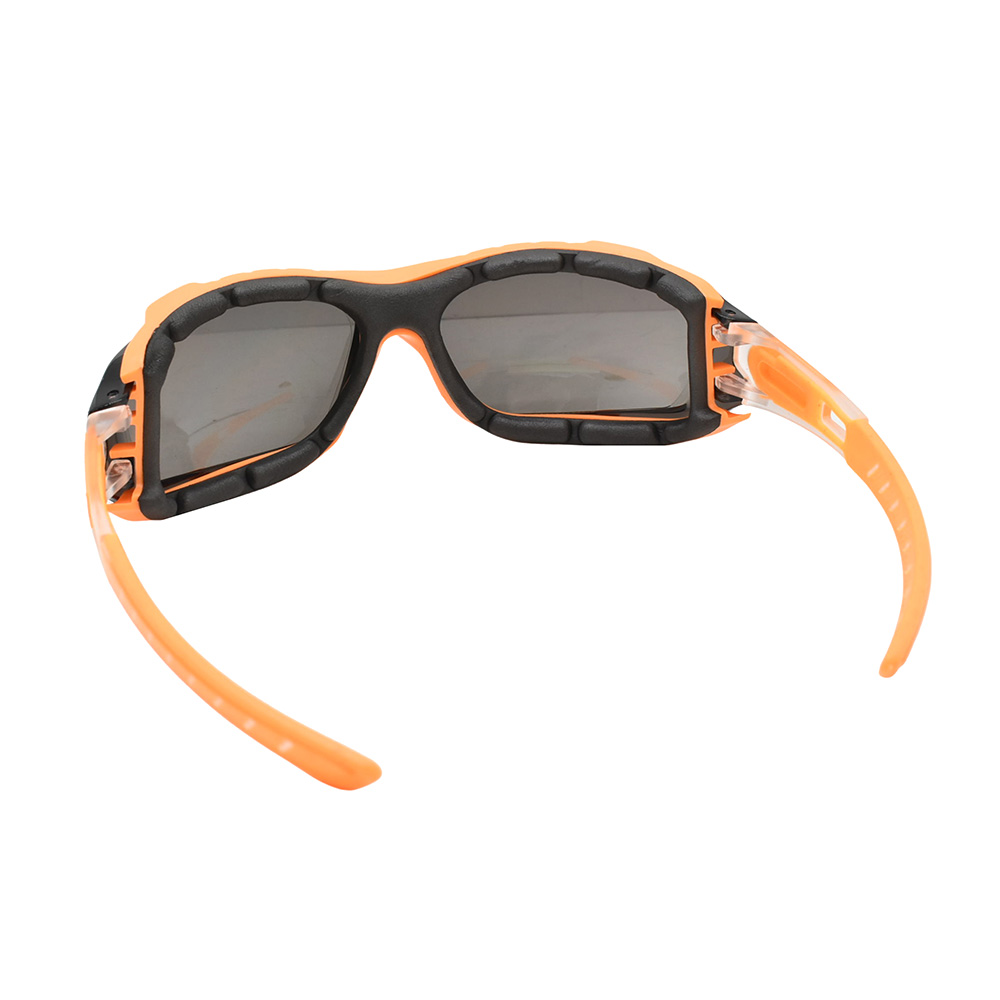 Full-Seal Safety Glasses with Category 3 Smoke Lens & Removable Gasket - Orange (10/Box)