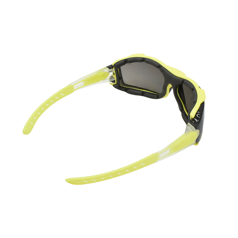 Full-Seal Safety Glasses with Category 3 Smoke Lens & Removable Gasket - Yellow (10/Box)