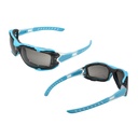 Full-Seal Safety Glasses with Category 3 Smoke Lens & Removable Gasket - Blue (10/Box)