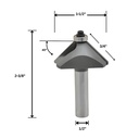 45 deg. Chamfer Bit, 1/2"Shank