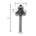 45 deg. Chamfer Bit, 1/4"Shank