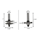 2pc Tongue&Groove Set,1/2"Sh (I)