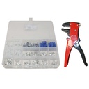 Electrical Connectors/Terminals Repair Kit w/plastic case + Crimper - W02