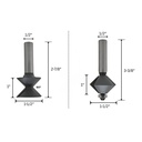 2pc Edge Banding Set,1/2"Shank