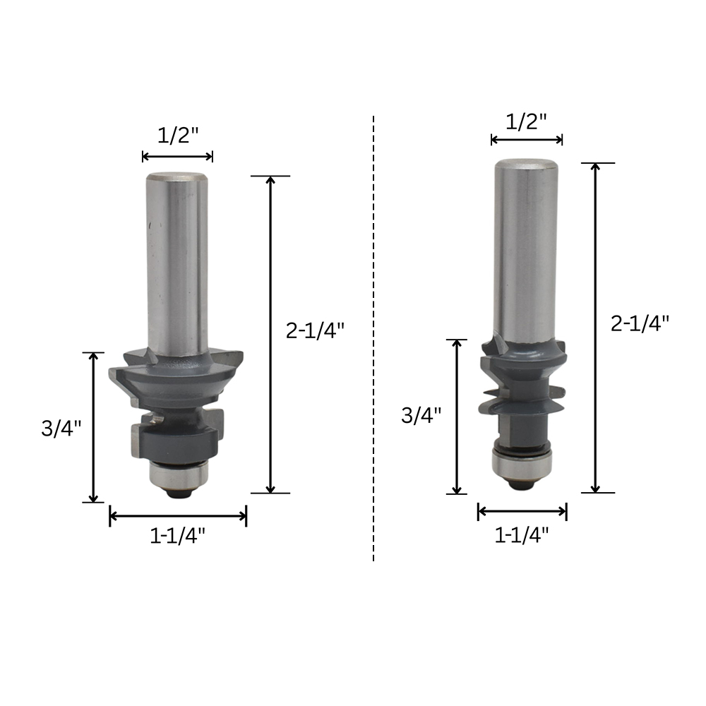 2pc Wainscoting Bit Set(V T&G)