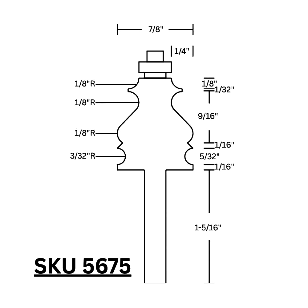 Molding Plane Profile Bit C