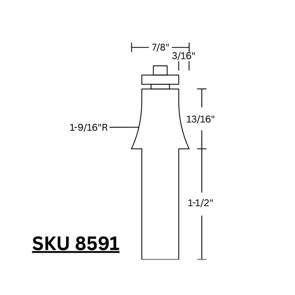 Furniture Maker Bit, 1/2"Shank