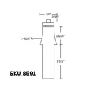 Furniture Maker Bit, 1/2"Shank