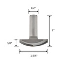 Horizontal Crown Molding,1/2"Shank