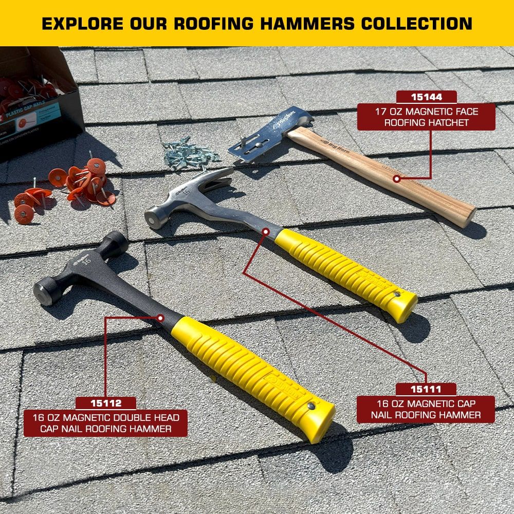 17 Oz Magnetic Face Roofing Hatchet/Hammer