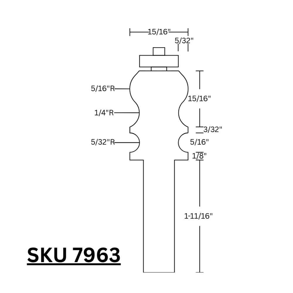 Molding Plane Profile Bit