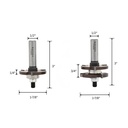 2pc Tongue&Groove Set,1/2"Shank(I)