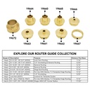 Router Templete Guide 1-3/8" x 1-35/64" for Porter Cable 42048