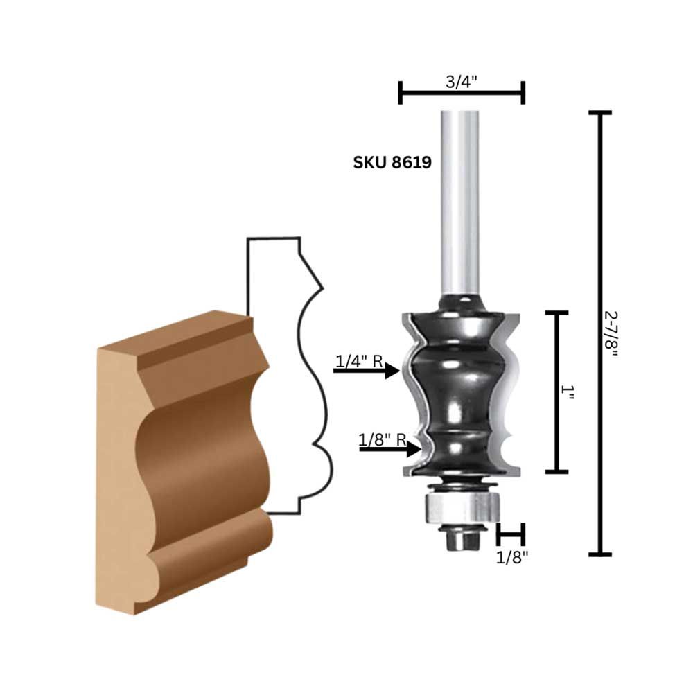 Picture Frame Molding Bit C