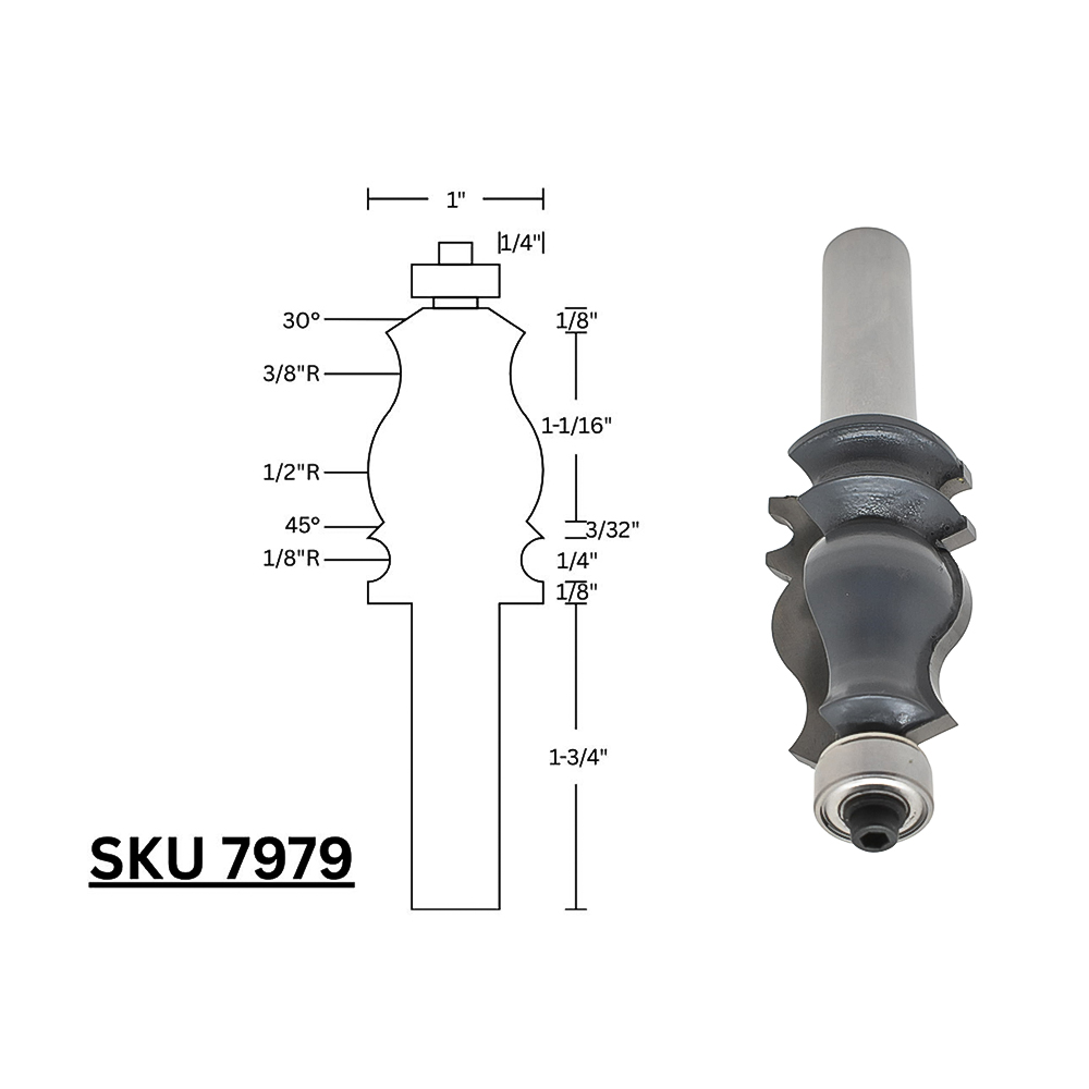 Molding Plane Profile Bit