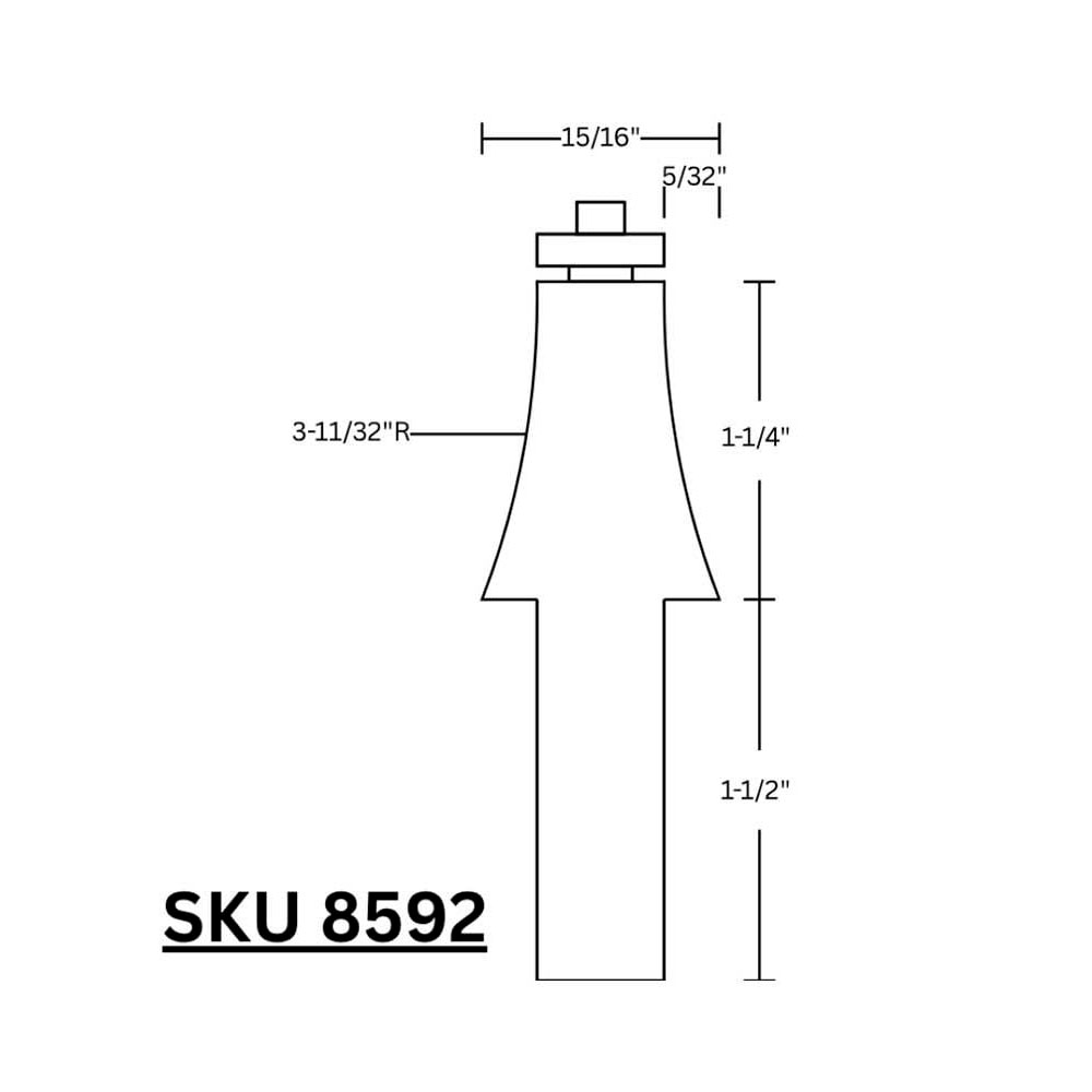 Furniture Maker Bit, 1/2"Shank