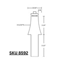 Furniture Maker Bit, 1/2"Shank