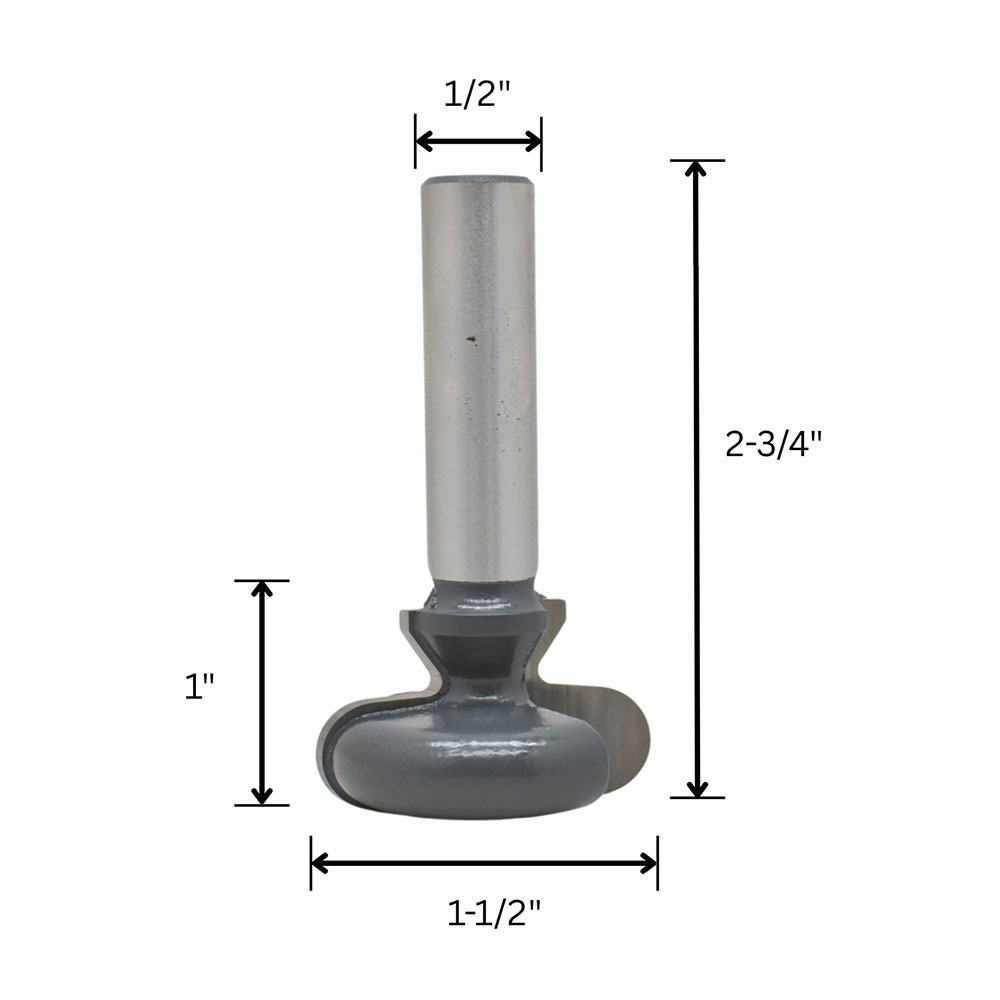Finger Pull Bit, 1/2" Shank