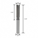 1/4" Straight Bit 1/4" shank