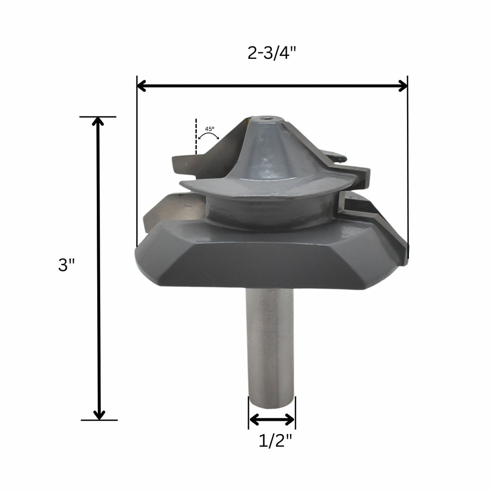 Lock Miter Bit, 1/2" Shank (I)