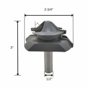 Lock Miter Bit, 1/2" Shank (I)