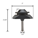 Lock Miter Bit, 1/4" Shank (I)